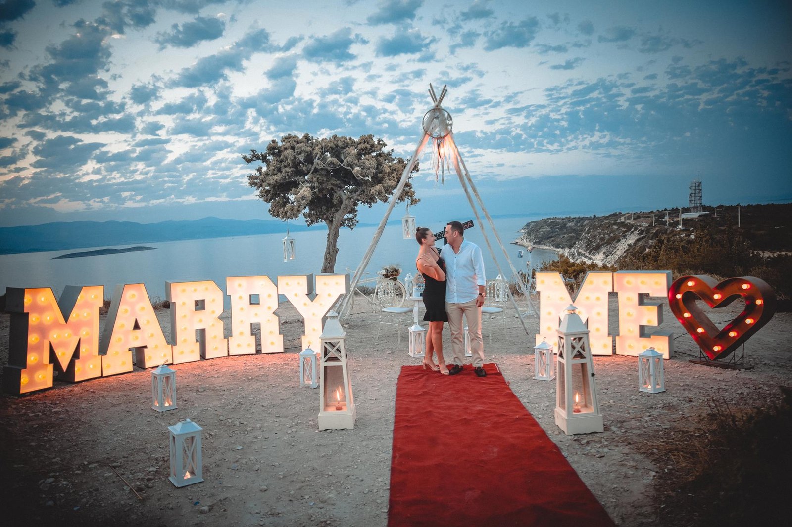 kumsalda evlilik teklifi organizasyonu